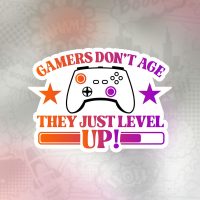 gamers dont age Stiker