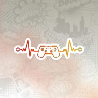 gaming heartbeat Stiker