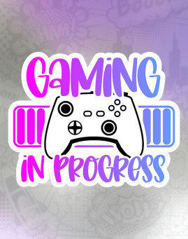gaming in progress Stiker