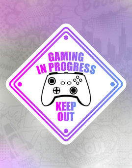 gaming in progress Stiker