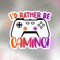 id rather be gaming Stiker