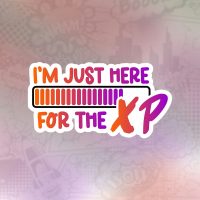 just here for the xp Stiker