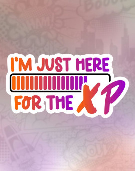 just here for the xp Stiker