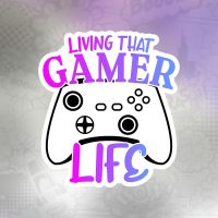 living that gamer life Stiker
