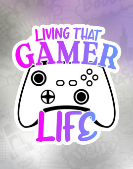 living that gamer life Stiker