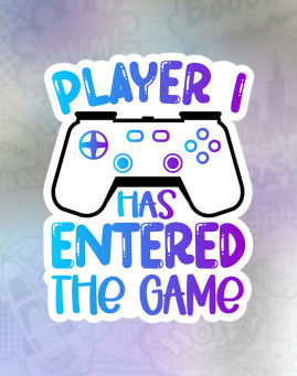 player has entered the game Stiker