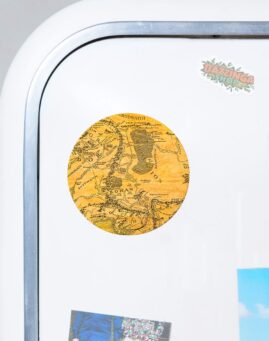 LOTR Middle Earth Okrugli Magnet