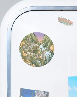 LOTR Rivendale Okrugli Magnet