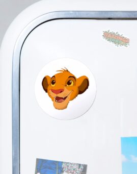Lion King Okrugli Magnet