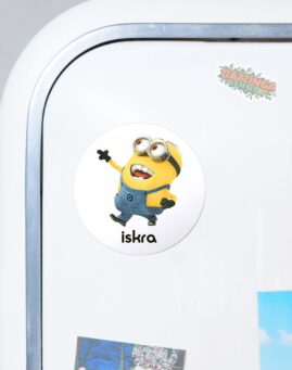 Minions Okrugli Magnet