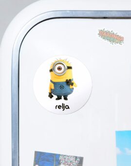 Minions Okrugli Magnet