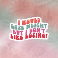 Lose weight Stiker