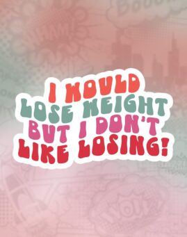 Lose weight Stiker