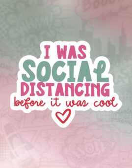 Social distancing before it was cool Stiker