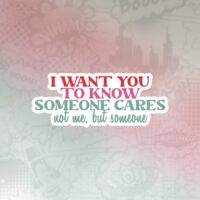 Someone cares Stiker