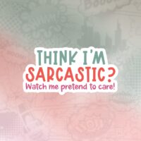 Watch me pretend to care Stiker