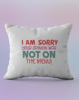 Your opinion was not on the menu Jastuk