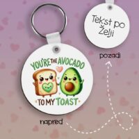 Avocado to my Toast Privezak lesonit dan zaljubljenih