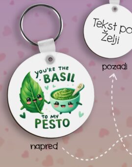 Basil to my Pesto Privezak lesonit dan zaljubljenih