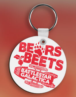 Bears Beets Battlestar Galactica Privezak za ključeve