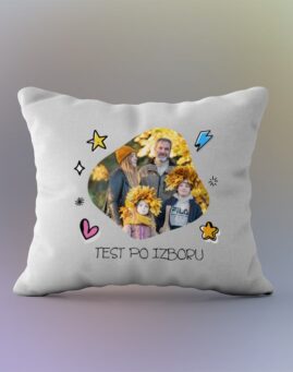 Blob slika personalizovan jastuk sa slikama i tekstom