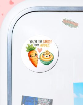 Carrot to my Hummus Magnet za frizider