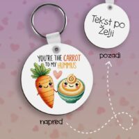 Carrot to my Hummus Privezak lesonit dan zaljubljenih