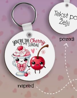 Cherry to my Sunday Privezak lesonit dan zaljubljenih