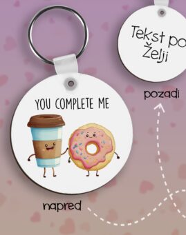Coffee Donut Privezak lesonit dan zaljubljenih