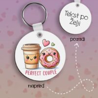 Coffee and donut Privezak lesonit dan zaljubljenih