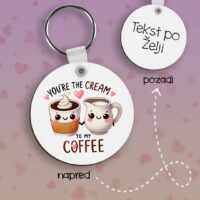 Cream to my Coffee Privezak lesonit dan zaljubljenih