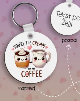 Cream to my Coffee Privezak lesonit dan zaljubljenih