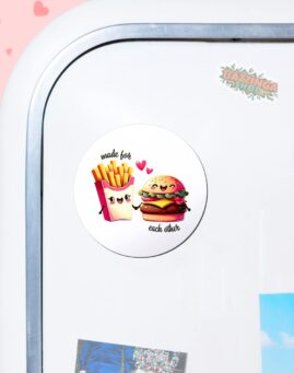 Fast food couple Magnet za frizider
