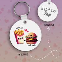 Fast food couple Privezak lesonit dan zaljubljenih