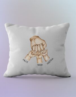 Fist Bump personalizovan jastuk sa slikama i tekstom