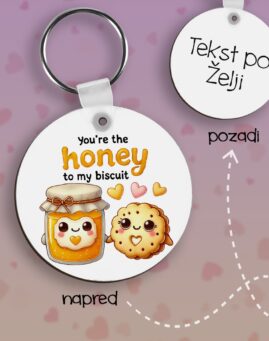 Honey to my Biscuit Privezak lesonit dan zaljubljenih