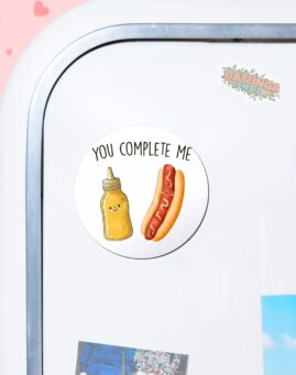 Hot dog and mustard Magnet za frizider