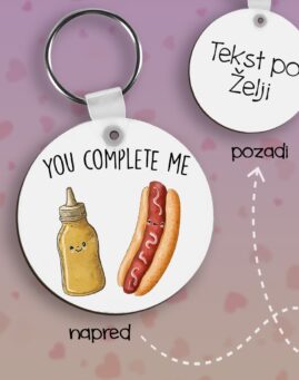 Hot dog and mustard Privezak lesonit dan zaljubljenih