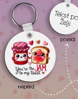 Jam to my Toast Privezak lesonit dan zaljubljenih