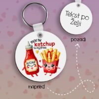 Ketchup to my Fries Privezak lesonit dan zaljubljenih