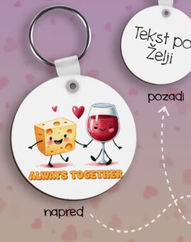 Like wine and cheese! Privezak lesonit dan zaljubljenih