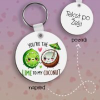 Lime to my Coconut Privezak lesonit dan zaljubljenih