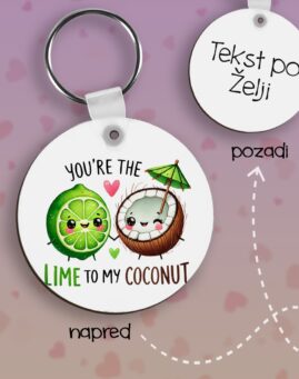 Lime to my Coconut Privezak lesonit dan zaljubljenih