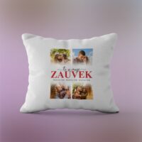 Ljubav u slikama personalizovan jastuk sa slikama i tekstom