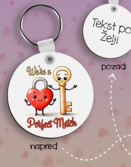 Lock and key couple Privezak lesonit dan zaljubljenih