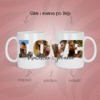 Love solja sa slikama po zelji personalizovana šolja sa slikom i tekstom