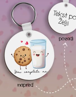Milk and Cookie Privezak lesonit dan zaljubljenih