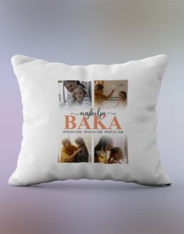 Najbolja baka n personalizovan jastuk sa slikama i tekstom