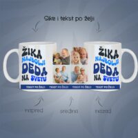 Najbolji deka ime personalizovana šolja sa slikom i tekstom