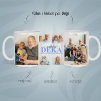 Najbolji deka slike personalizovana šolja sa slikom i tekstom
